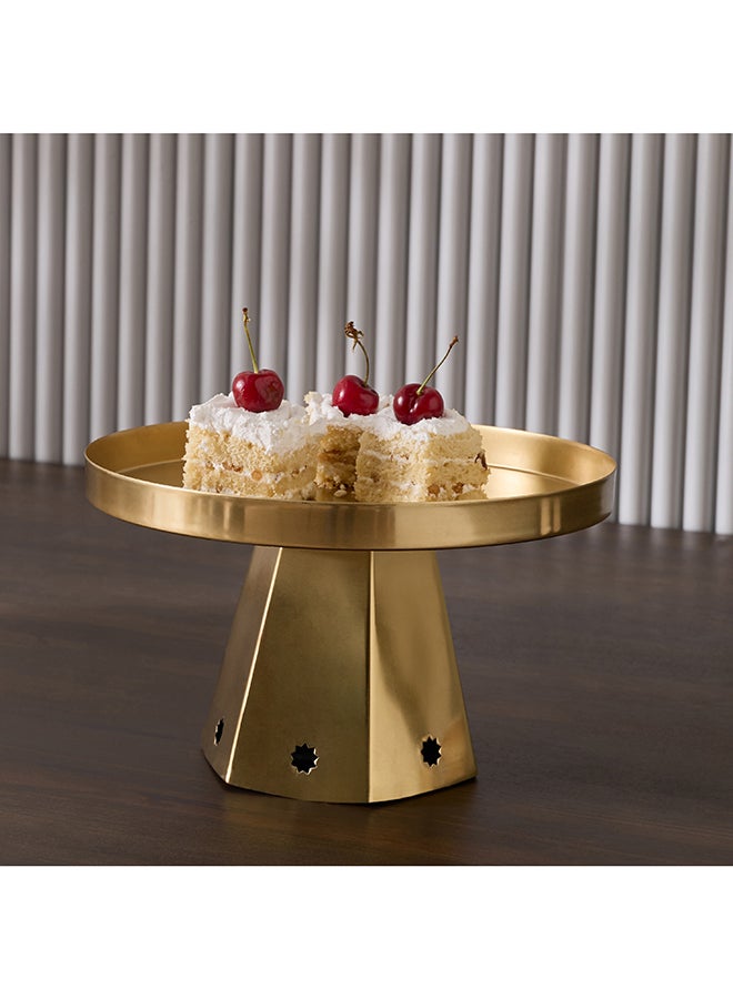 Home Box Gold Cake Stand for Elegant Display - Image 1